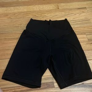 aerie cross over biker shorts